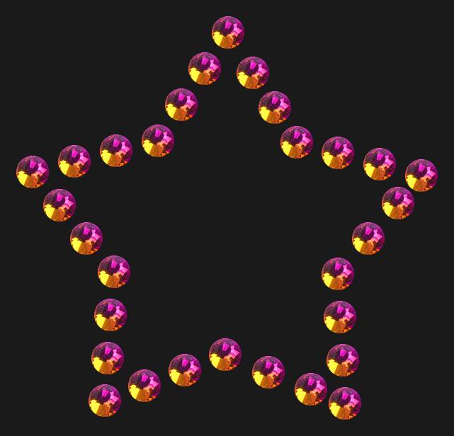 Трафарет Mini star contour — RHT_STAR4_SS16_RAINBOW