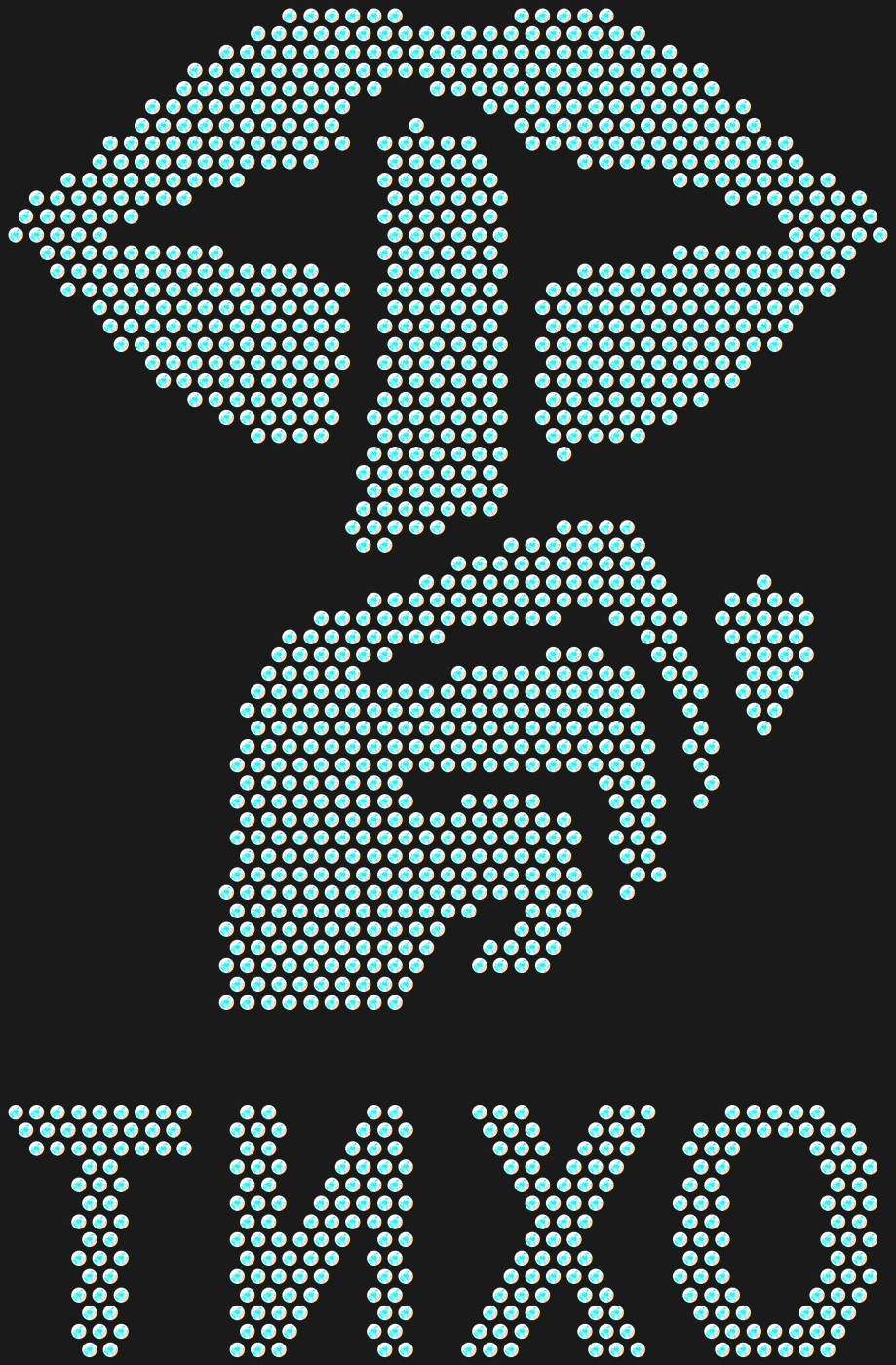 Трафарет Надпись ТИХО — QUIETLIPS1