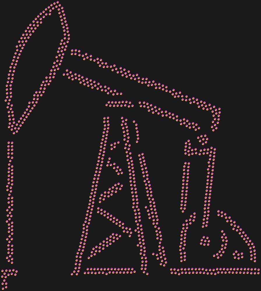 Трафарет Oil rig — RHT_OIL1_SS16_RAINBOW