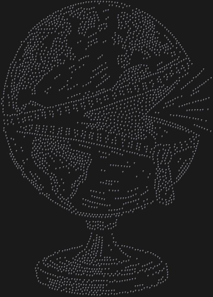 Трафарет Глобус на молнии — RHT_GLOBE1_SS16_JET_BLACK