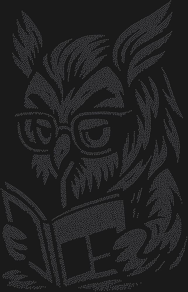 Трафарет Сова в очках — RHT_OWLBOOK1_SS6_JET_BLACK