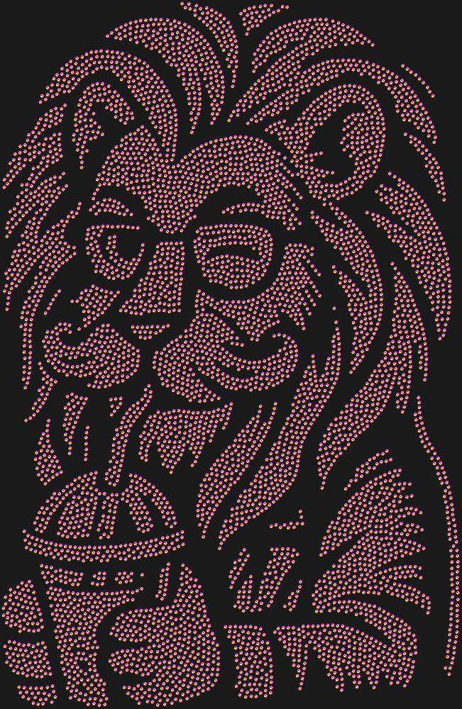 Трафарет Hipster lion — RHT_LIONHIPSTER1_SS5_RAINBOW
