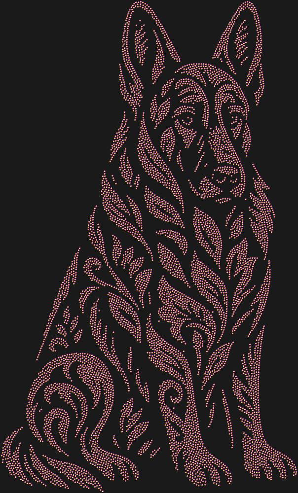 Трафарет German Shepherd — RHT_SHEPHERD1_SS6_RAINBOW