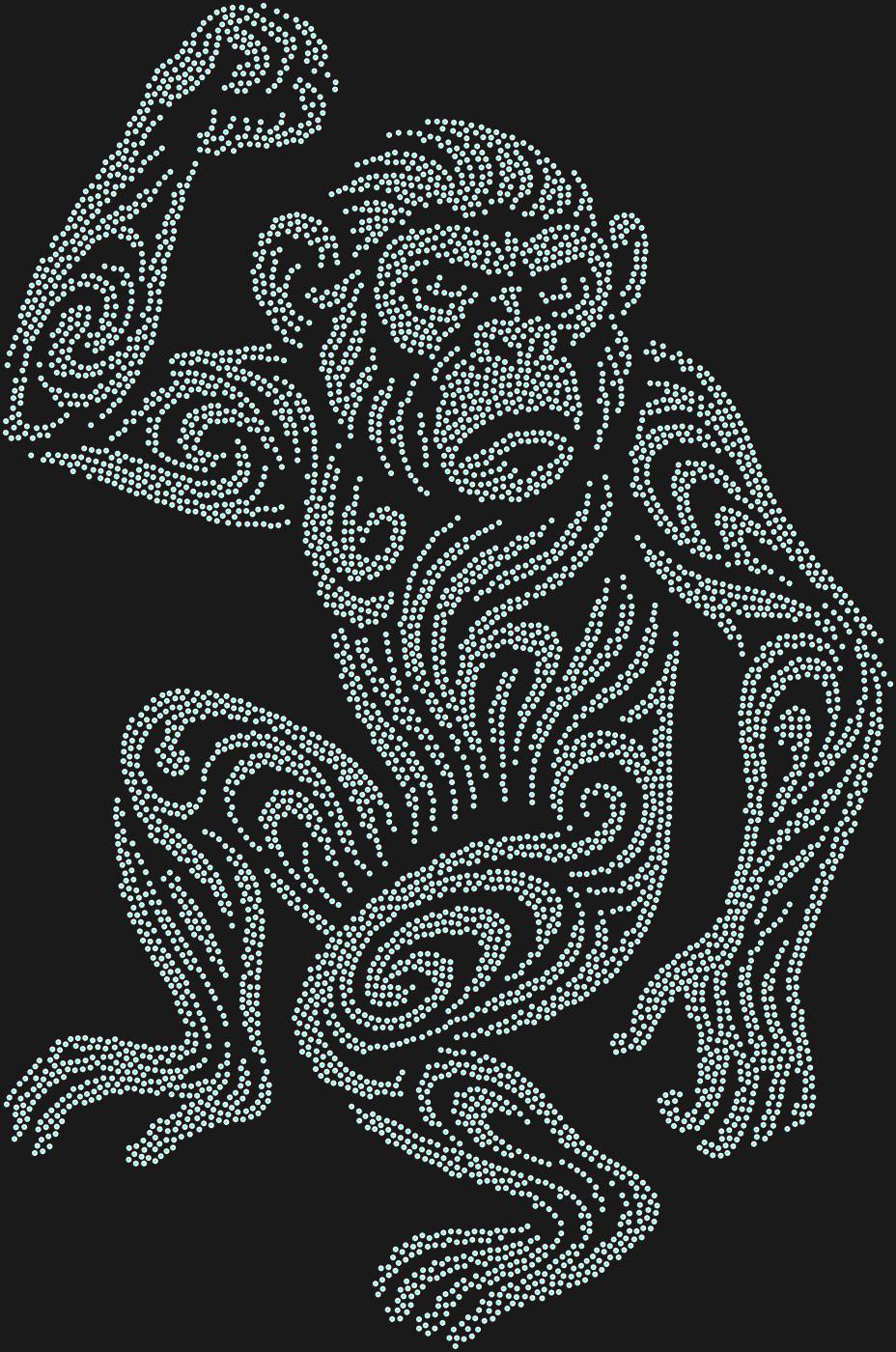 Трафарет Monkey — MONKEY1