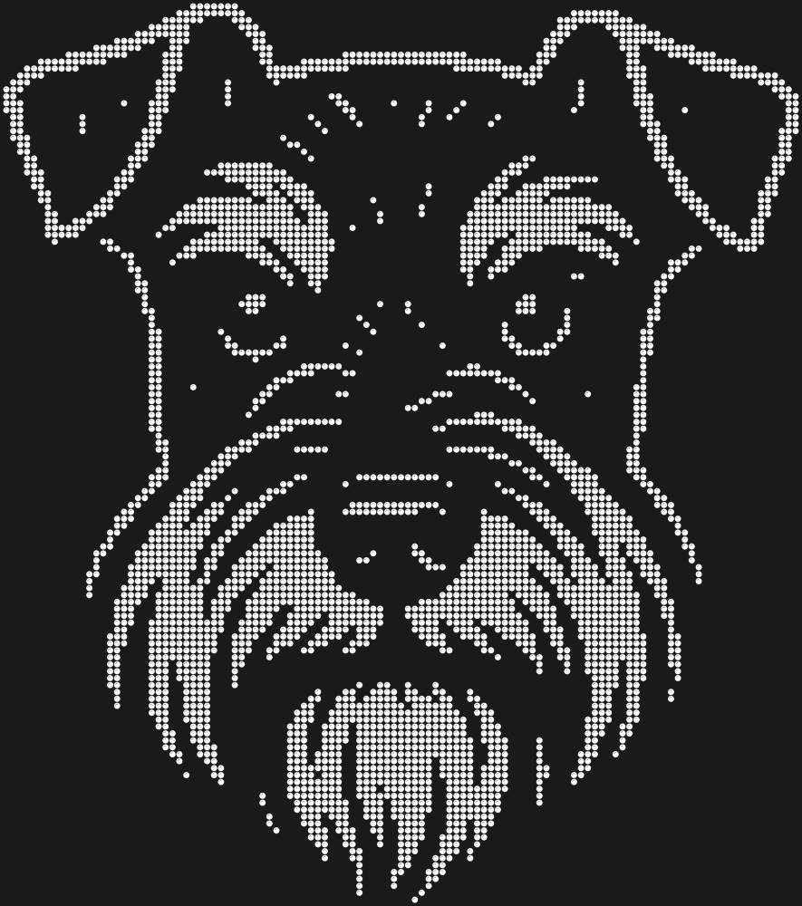 Трафарет Miniature Schnauzer — RHT_DOG1_SS20_CRYSTAL_CLEAR