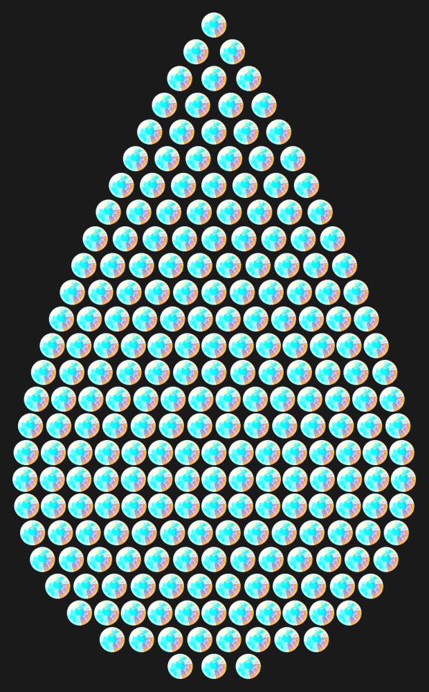 Трафарет A big drop — RHT_DROP3_SS16_CRYSTAL_AB_DMC
