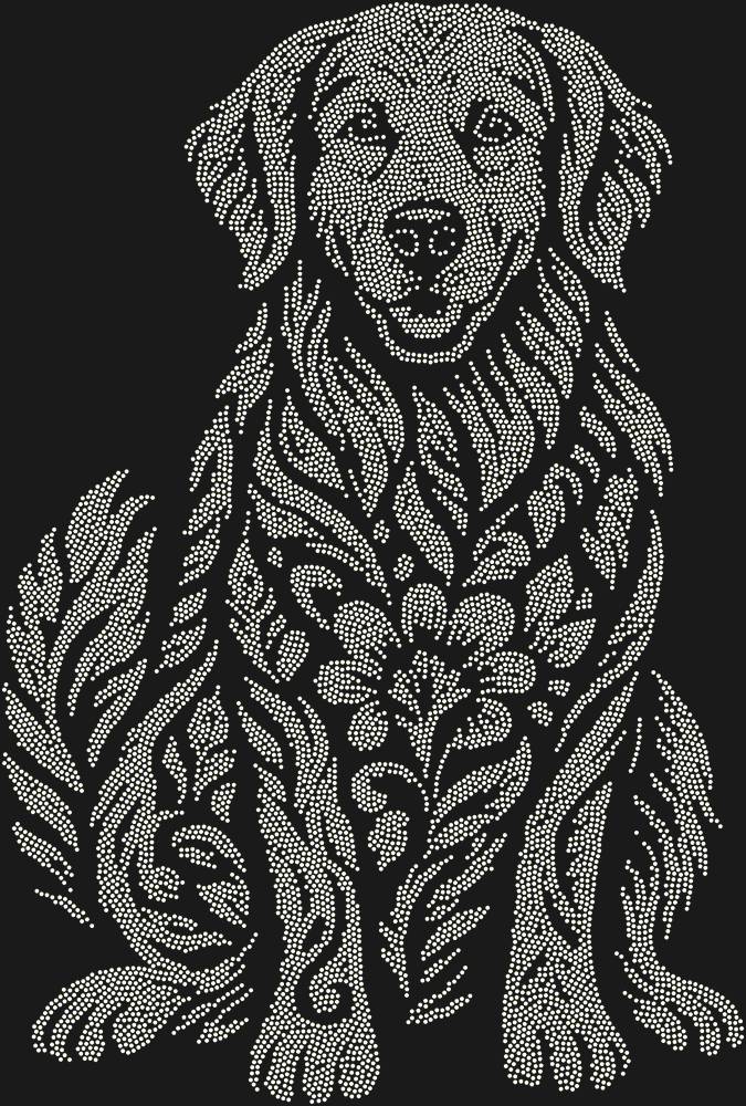 Трафарет Золотистый ретривер — RHT_GOLDENRETRIEVER1_SS10_CRYSTAL_AB