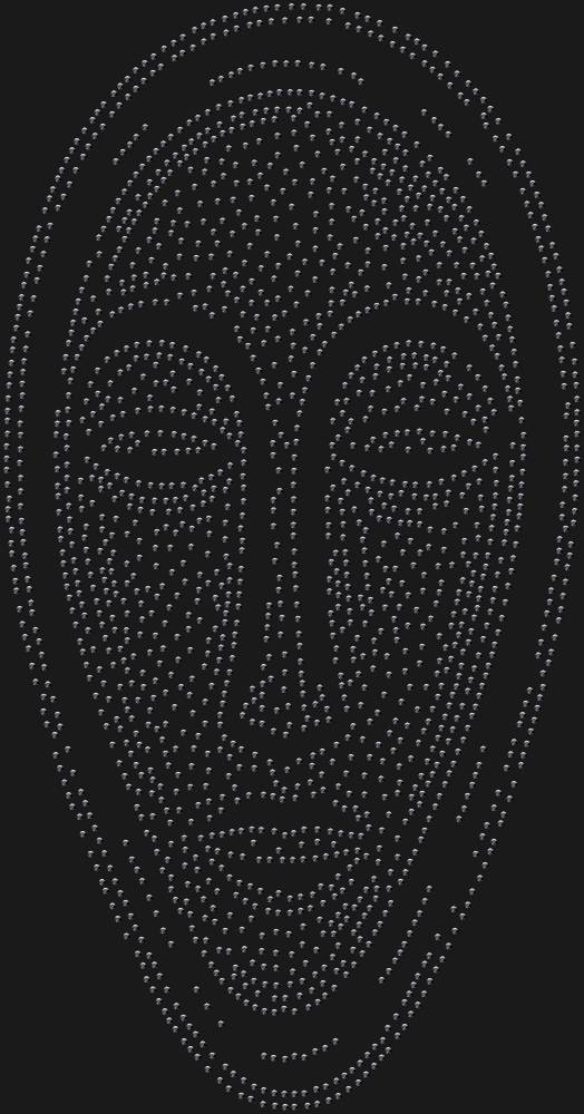Трафарет Маска в африканском стиле — RHT_AFRICANMASK1_SS16_JET_BLACK