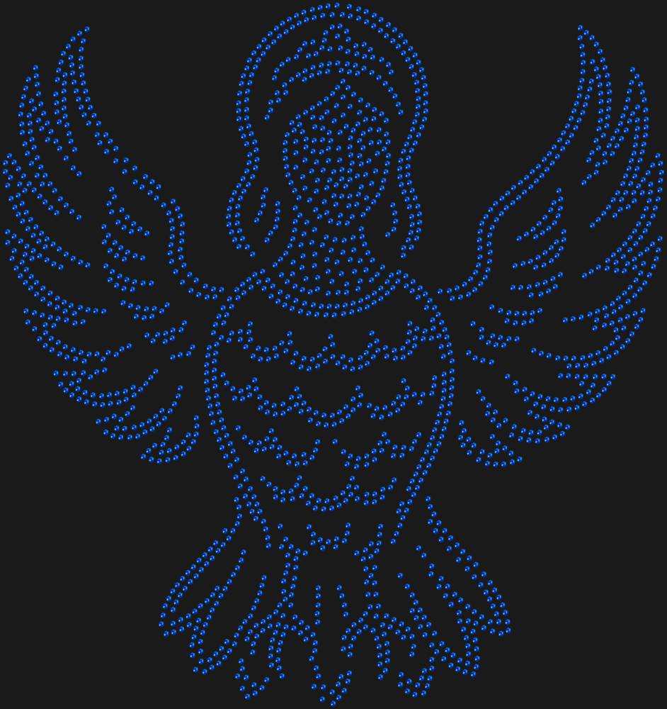 Трафарет Птица алконост — RHT_ALKONOST1_SS10_SAPPHIRE