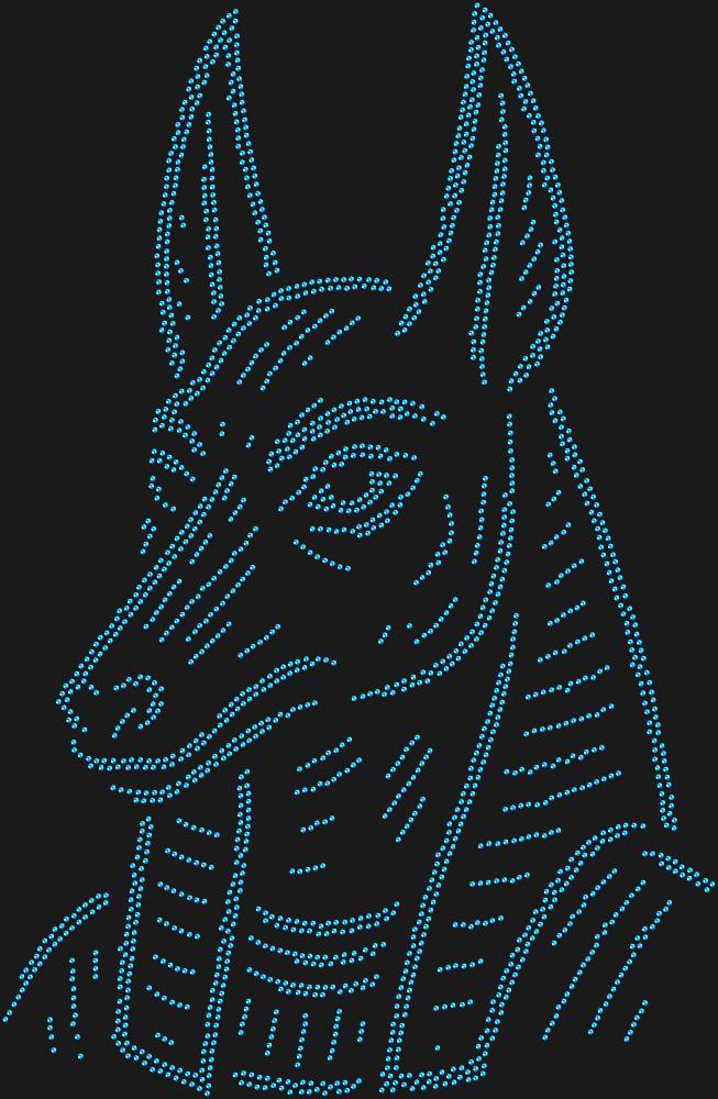 Трафарет Анубис — RHT_ANUBIS1_SS10_SAPPHIRE