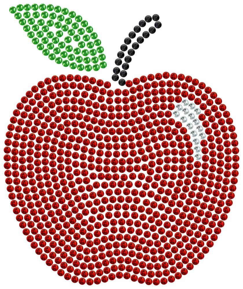 Трафарет Яблоко (в четырех цветах) — RHT_APPLE1C_SS16_RED