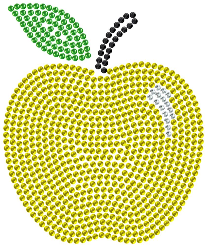Трафарет Яблоко (в четырех цветах) — RHT_APPLE1C_SS16_YELLOW