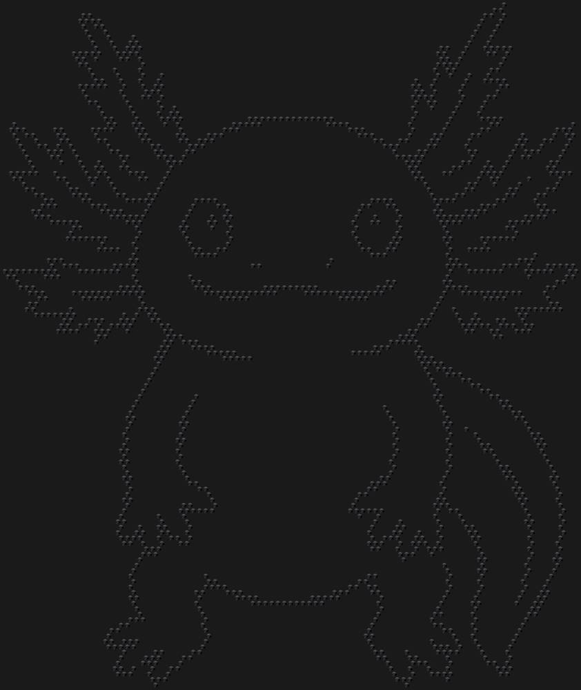 Трафарет Аксолотль — RHT_AXOLOTL1_SS10_JET_BLACK