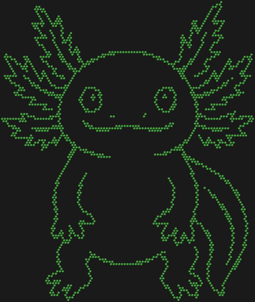 Трафарет Аксолотль — RHT_AXOLOTL1_SS10_LT_PERIDOT