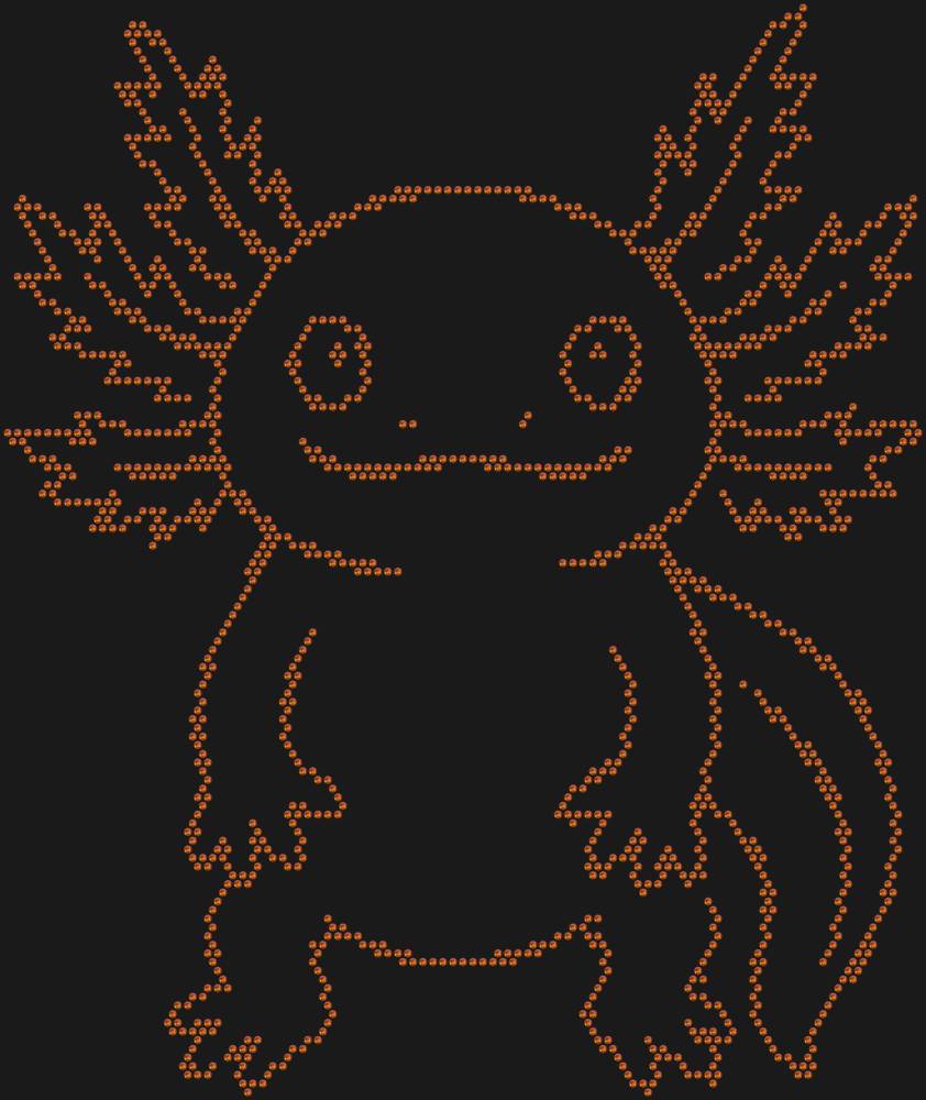Трафарет Аксолотль — RHT_AXOLOTL1_SS10_RED_VOLCANO