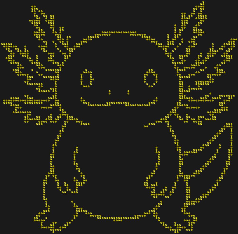 Трафарет Аксолотль — RHT_AXOLOTL2_SS10_CITRINE