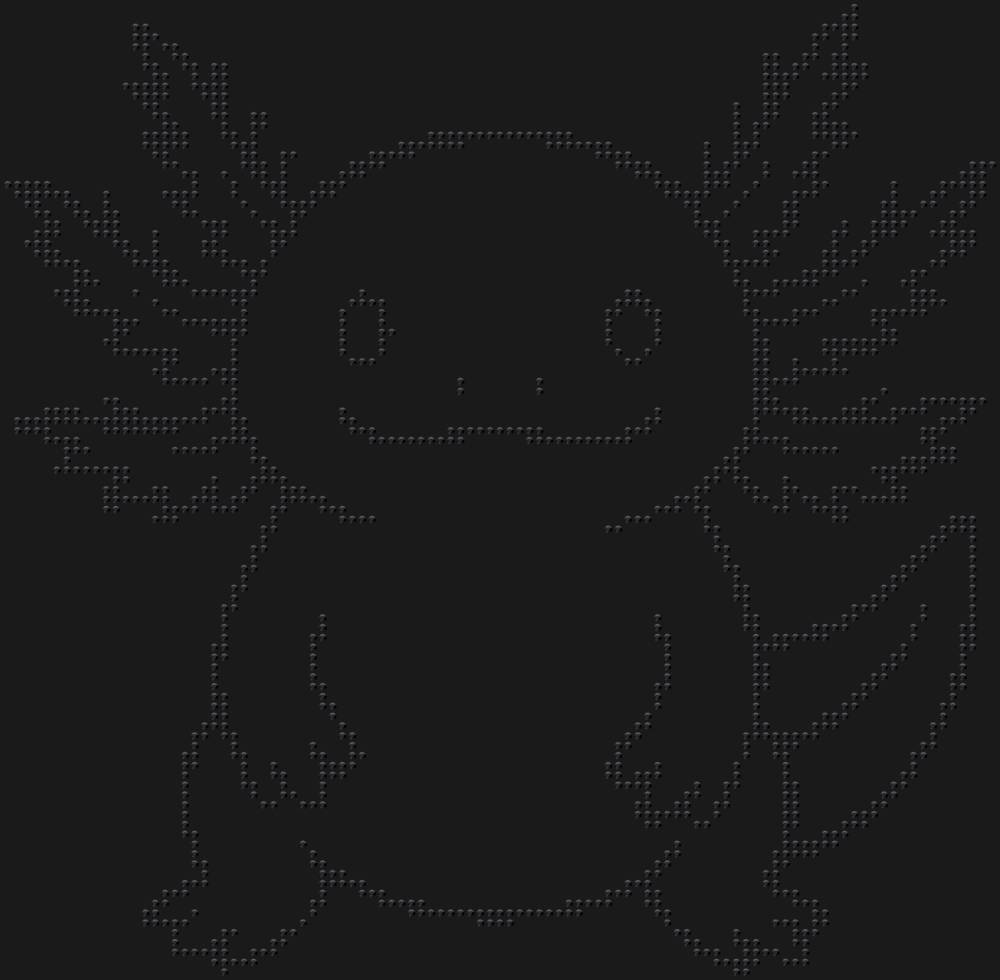 Трафарет Аксолотль — RHT_AXOLOTL2_SS10_JET_BLACK