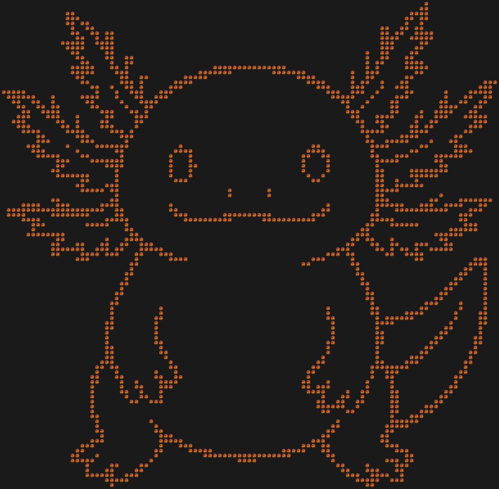 Трафарет Аксолотль — RHT_AXOLOTL2_SS10_RED_VOLCANO