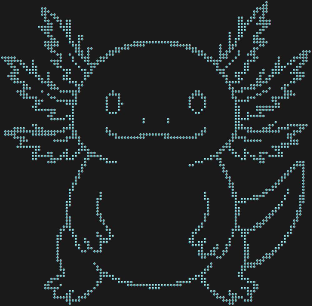 Трафарет Аксолотль — RHT_AXOLOTL2_SS16_CRYSTAL_AB_DMC