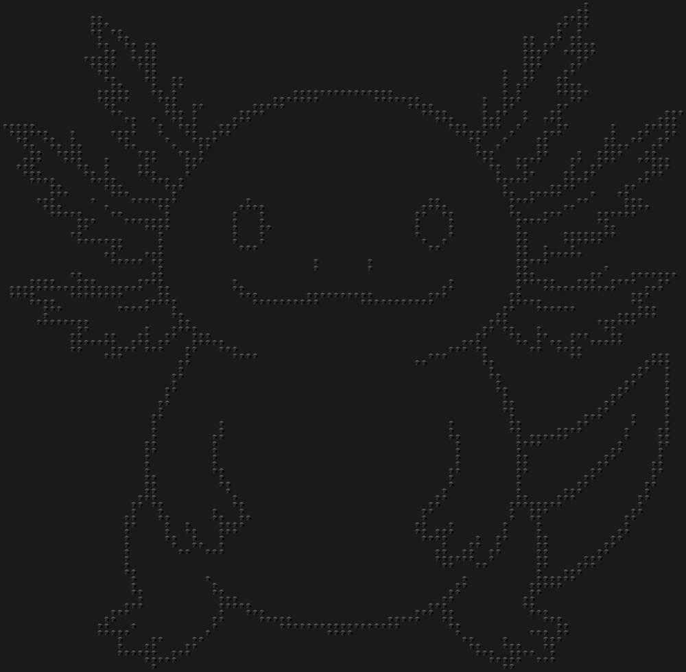 Трафарет Аксолотль — RHT_AXOLOTL2_SS16_JET_BLACK