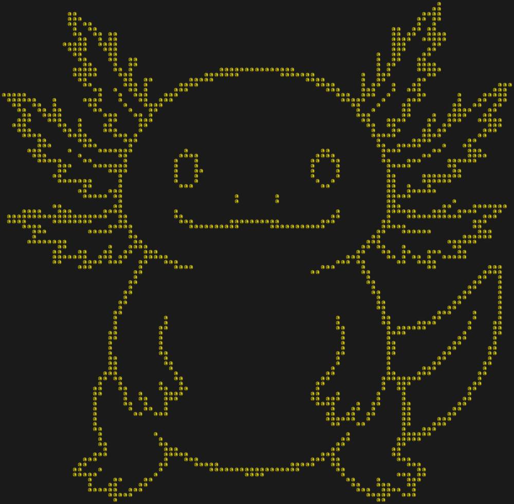Трафарет Аксолотль — RHT_AXOLOTL2_SS16_OLIVE
