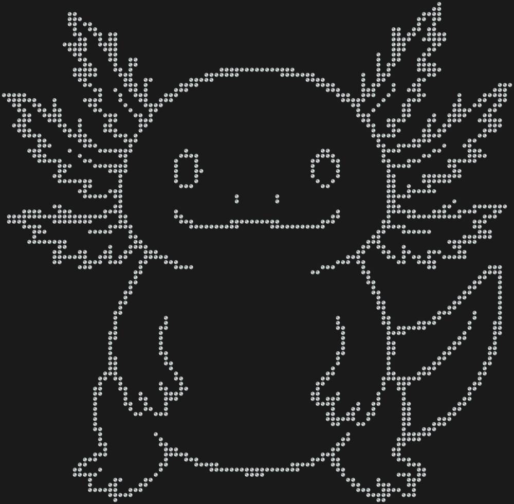 Трафарет Аксолотль — RHT_AXOLOTL2_SS20_CRYSTAL_CLEAR