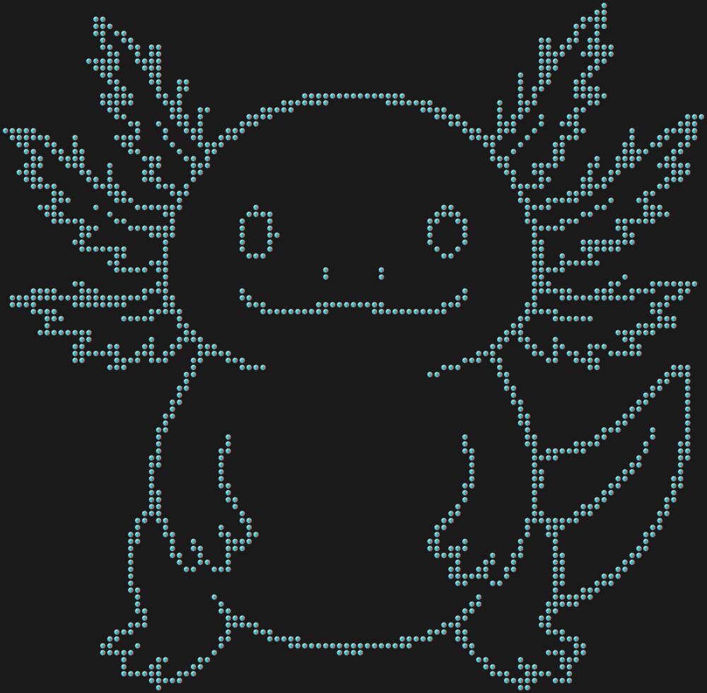 Трафарет Аксолотль — RHT_AXOLOTL2_SS6_CRYSTAL_AB_DMC