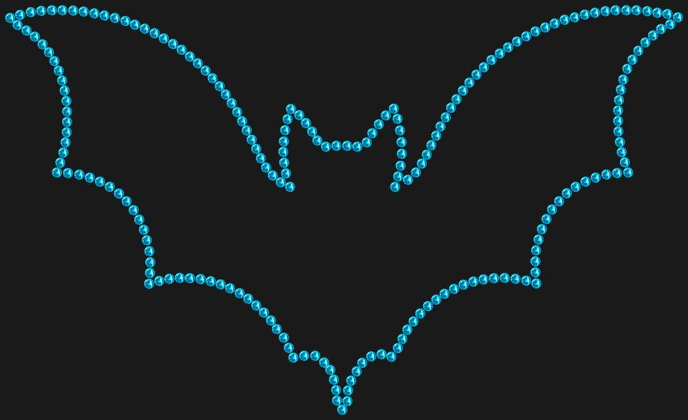 Трафарет Летучая мышь — RHT_BAT1_SS10_AQUAMARINE