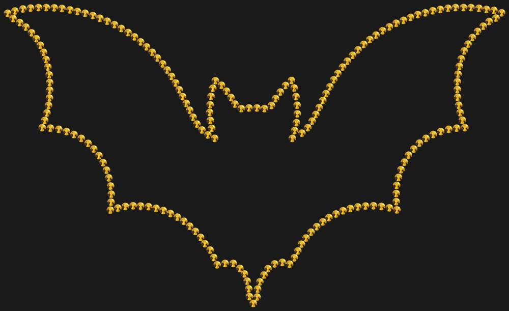 Трафарет Летучая мышь — RHT_BAT1_SS10_GOLD