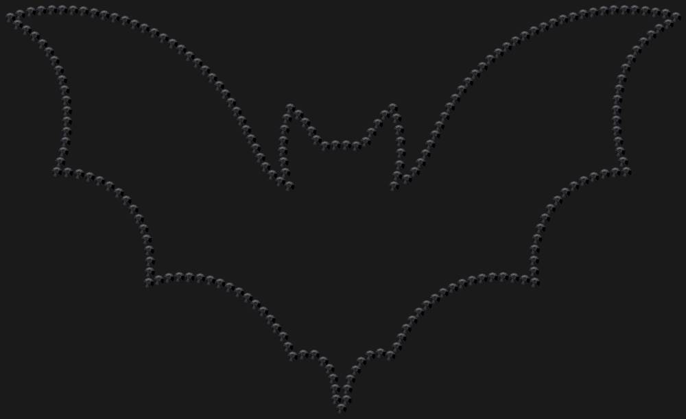 Трафарет Летучая мышь — RHT_BAT1_SS10_JET_BLACK