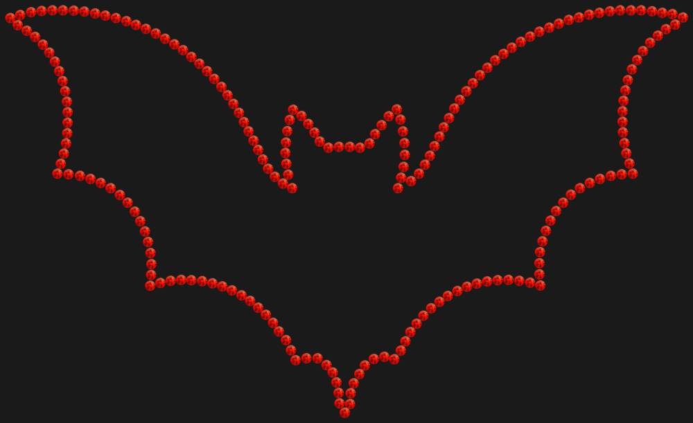 Трафарет Летучая мышь — RHT_BAT1_SS10_LT_SIAM