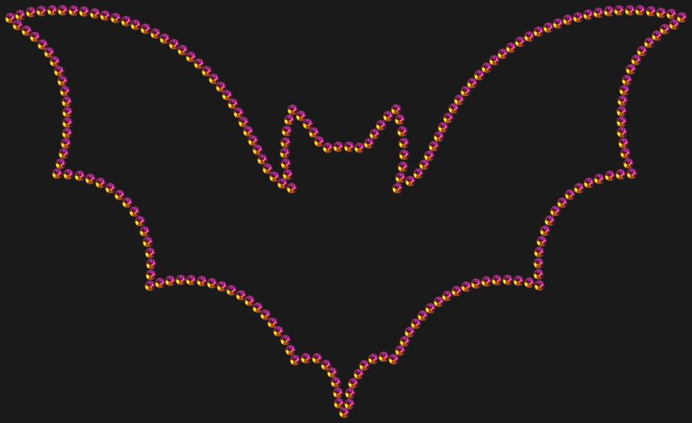 Трафарет Летучая мышь — RHT_BAT1_SS10_RAINBOW