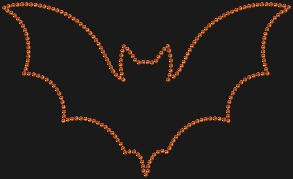 Трафарет Летучая мышь — RHT_BAT1_SS10_RED_VOLCANO