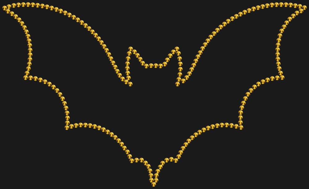 Трафарет Летучая мышь — RHT_BAT1_SS16_GOLD