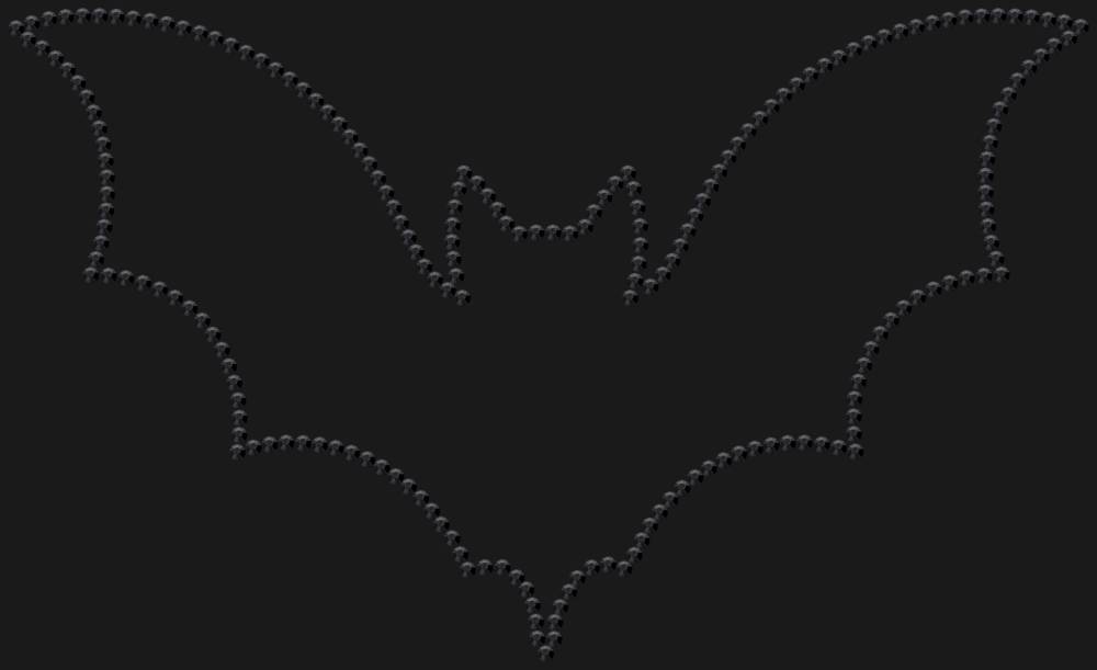 Трафарет Летучая мышь — RHT_BAT1_SS16_JET_BLACK