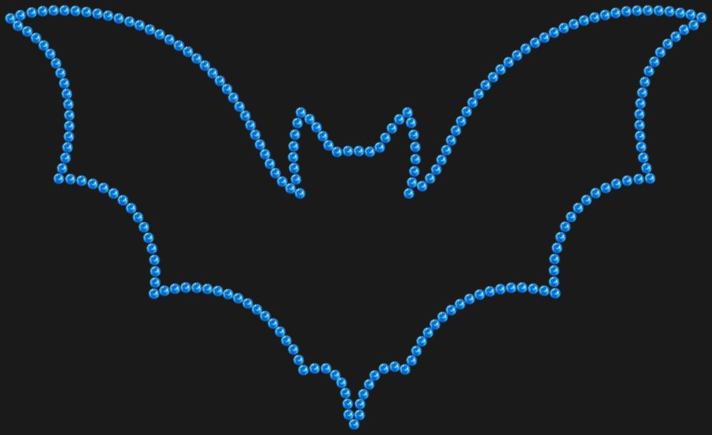 Трафарет Летучая мышь — RHT_BAT1_SS16_LT_SAPPHIRE