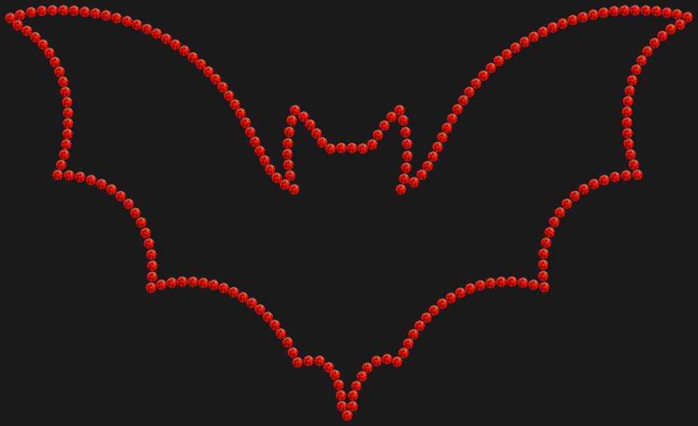 Трафарет Летучая мышь — RHT_BAT1_SS16_LT_SIAM