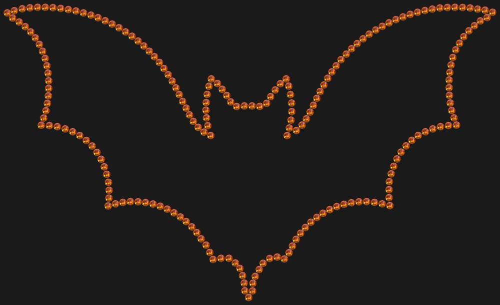 Трафарет Летучая мышь — RHT_BAT1_SS16_RED_VOLCANO