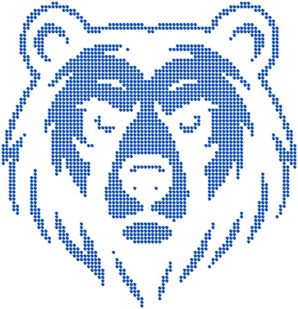 Трафарет Медведь — RHT_BEAR1_SS10_SAPPHIRE