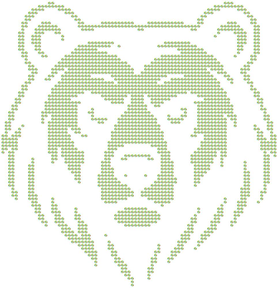 Трафарет Медведь — RHT_BEAR1_SS12_CRYSTAL_AB
