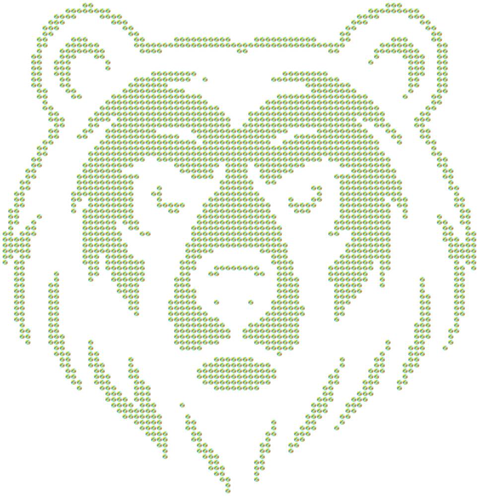 Трафарет Медведь — RHT_BEAR1_SS16_CRYSTAL_AB