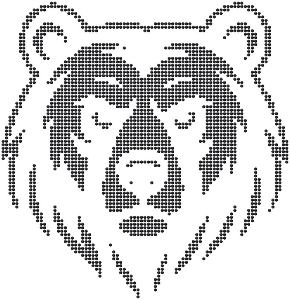 Трафарет Медведь — RHT_BEAR1_SS16_JET_BLACK