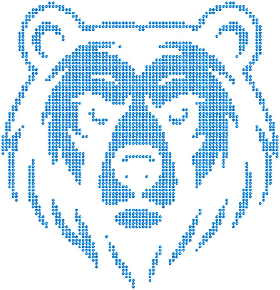 Трафарет Медведь — RHT_BEAR1_SS16_LT_SAPPHIRE