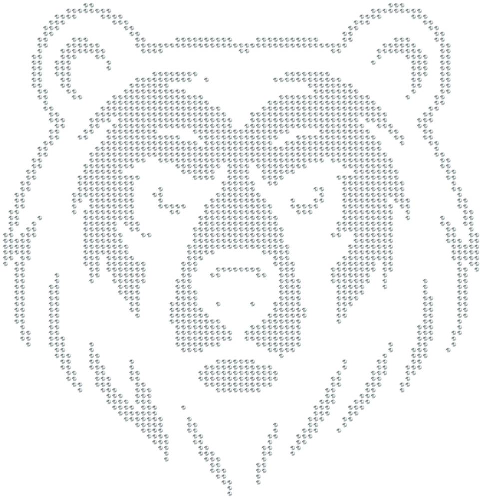 Трафарет Медведь — RHT_BEAR1_SS6_CRYSTAL_CLEAR