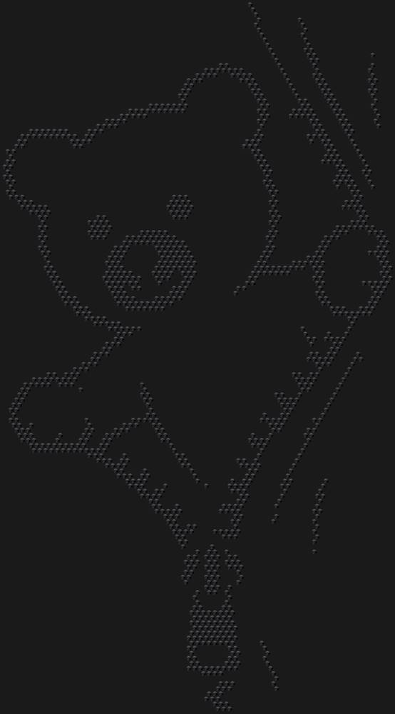 Трафарет Медвежонок расстегивает молнию — RHT_BEARZIP1_SS16_JET_BLACK