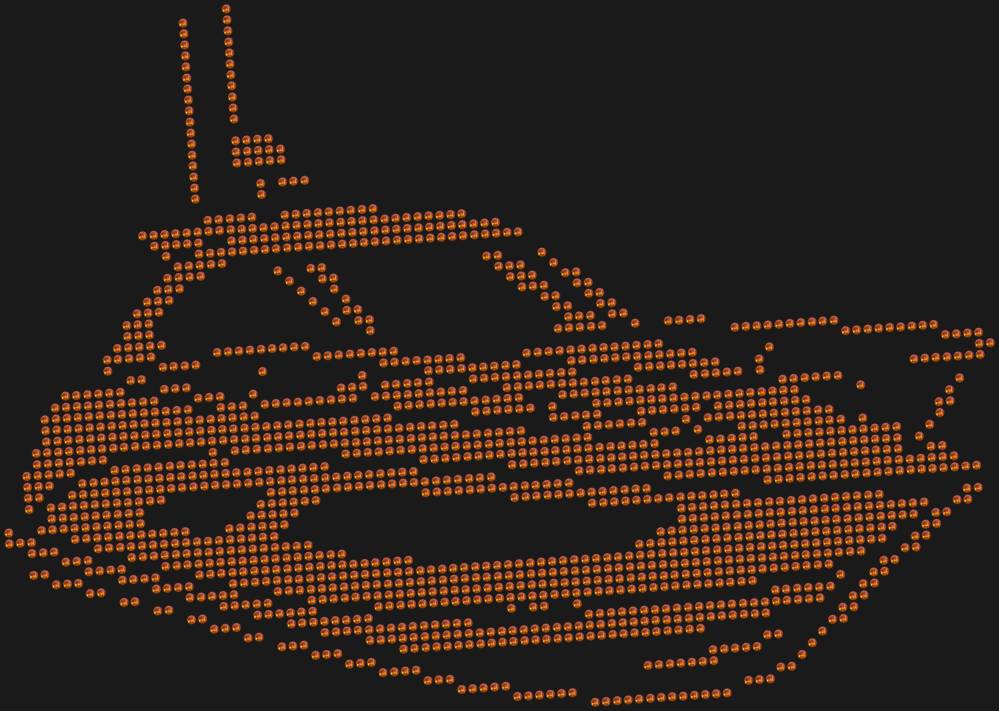 Трафарет Катер — RHT_BOAT1_SS10_RED_VOLCANO