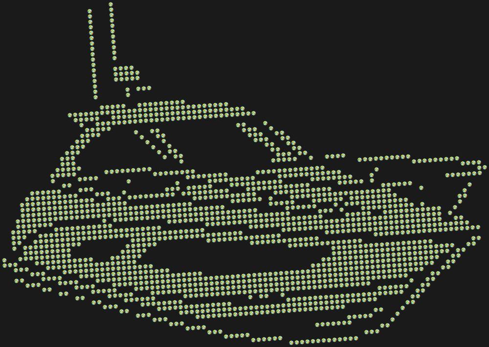 Трафарет Катер — RHT_BOAT1_SS6_CRYSTAL_AB