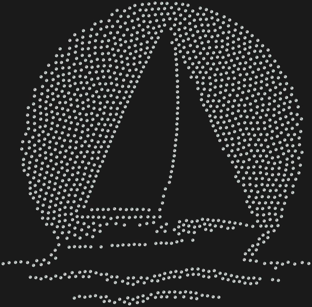 Трафарет Яхта на закатном солнце — RHT_BOAT3_SS12_CRYSTAL_CLEAR