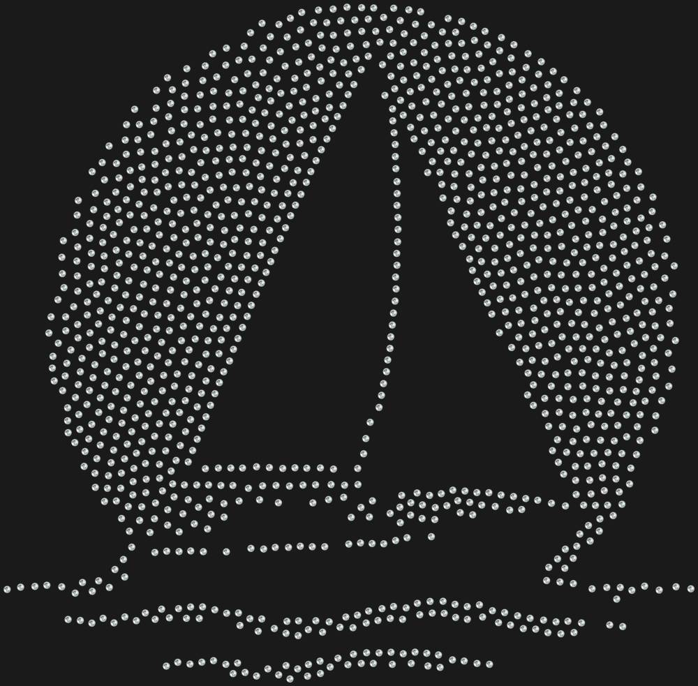 Трафарет Яхта на закатном солнце — RHT_BOAT3_SS20_CRYSTAL_CLEAR