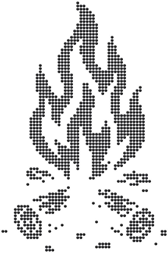 Трафарет Костер — RHT_BONFIRE1_SS10_JET_BLACK